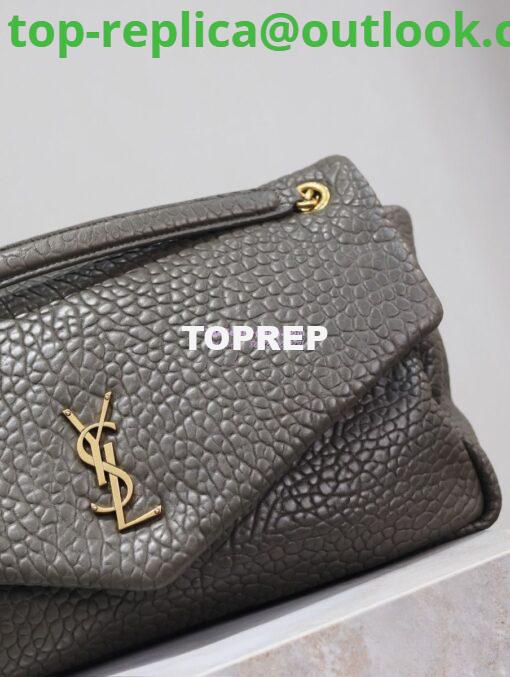 Replica Saint Laurent YSL Large Calypso In Grained Lambskin 777399 dark green 4