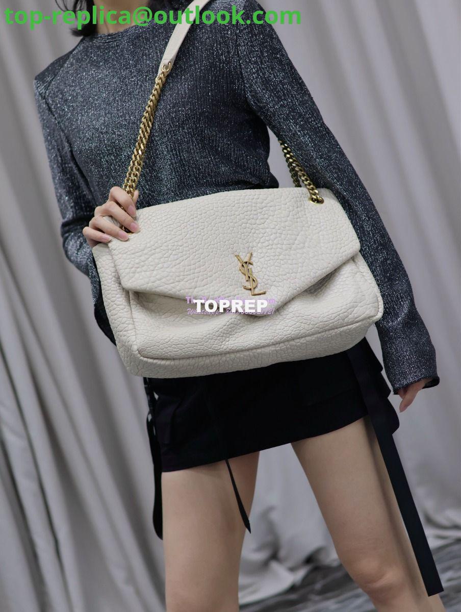 Replica Saint Laurent YSL Large Calypso In Grained Lambskin 777399 white 17 Replica Saint Laurent YSL Large Calypso In Grained Lambskin 777399 white 17