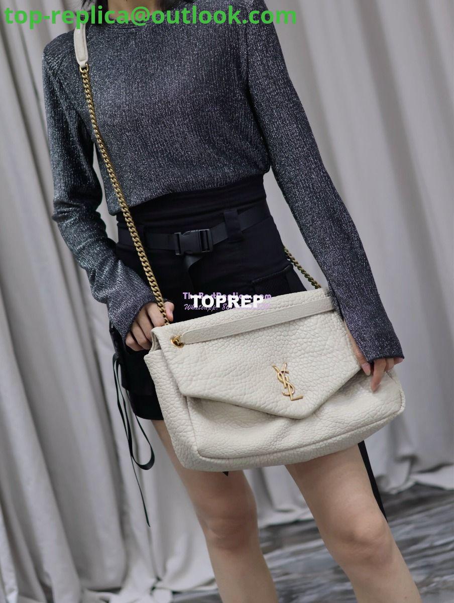 Replica Saint Laurent YSL Large Calypso In Grained Lambskin 777399 white 21 Replica Saint Laurent YSL Large Calypso In Grained Lambskin 777399 white 21
