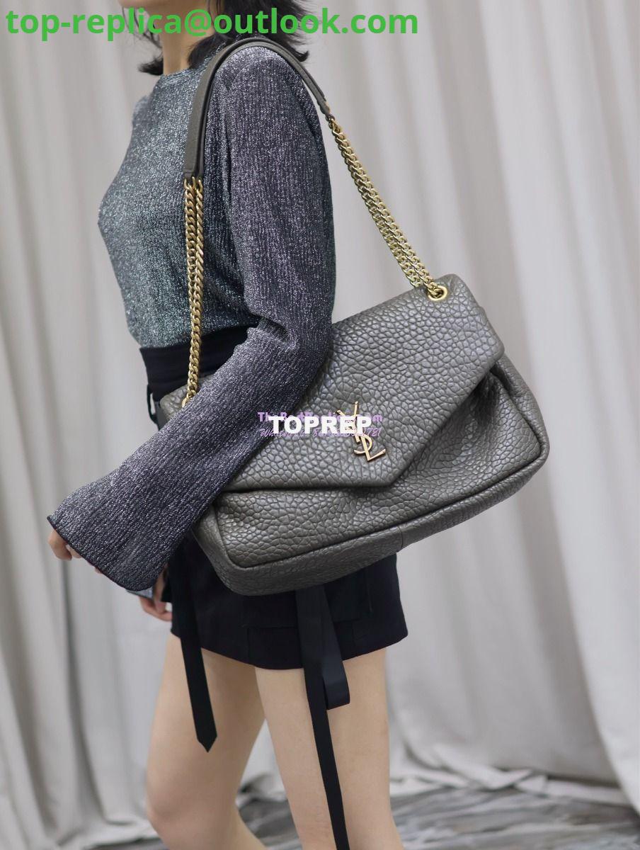 Replica Saint Laurent YSL Large Calypso In Grained Lambskin 777399 dark green 17 Replica Saint Laurent YSL Large Calypso In Grained Lambskin 777399 dark green 17