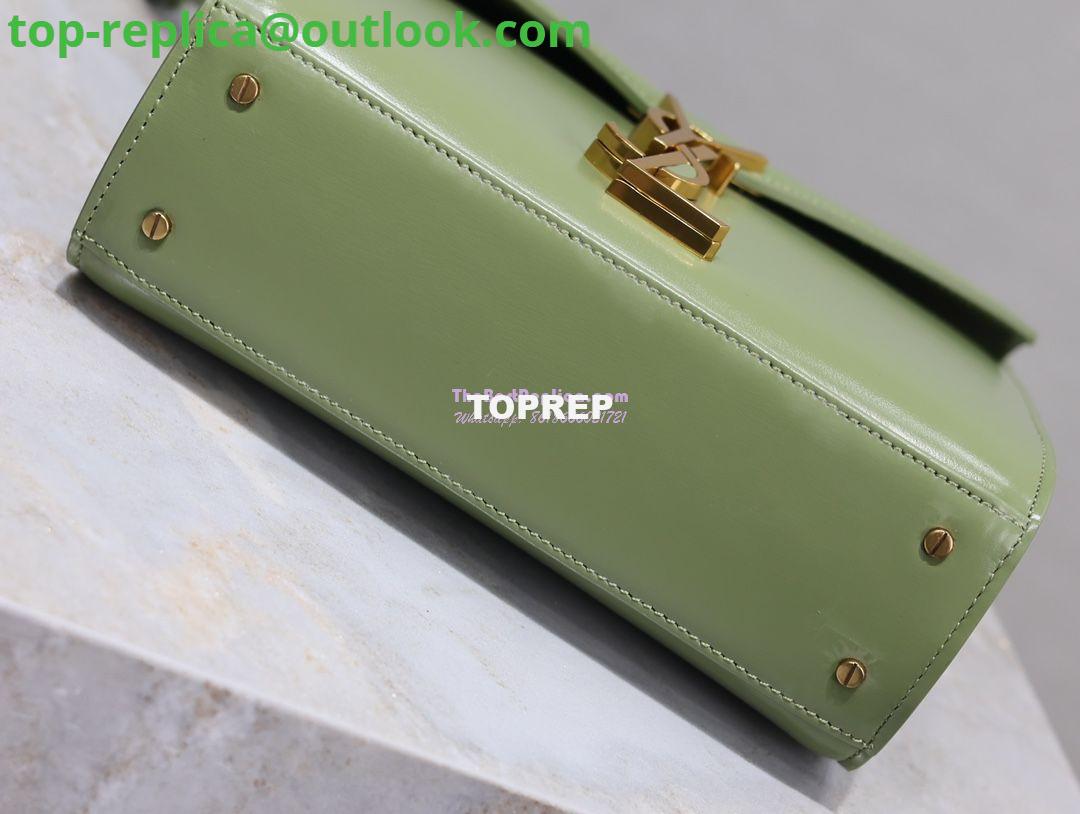 Replica YSL Saint Laurent Cassandra Mini Top Handle Bag In Smooth Shiny Leather 602716 Avocada 6 Replica YSL Saint Laurent Cassandra Mini Top Handle Bag In Smooth Shiny Leather 602716 Avocada 6