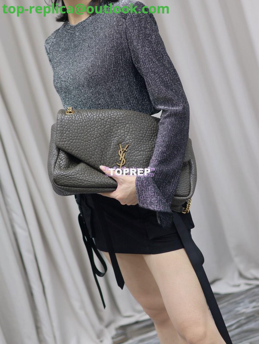 Replica Saint Laurent YSL Large Calypso In Grained Lambskin 777399 dark green 21 Replica Saint Laurent YSL Large Calypso In Grained Lambskin 777399 dark green 21