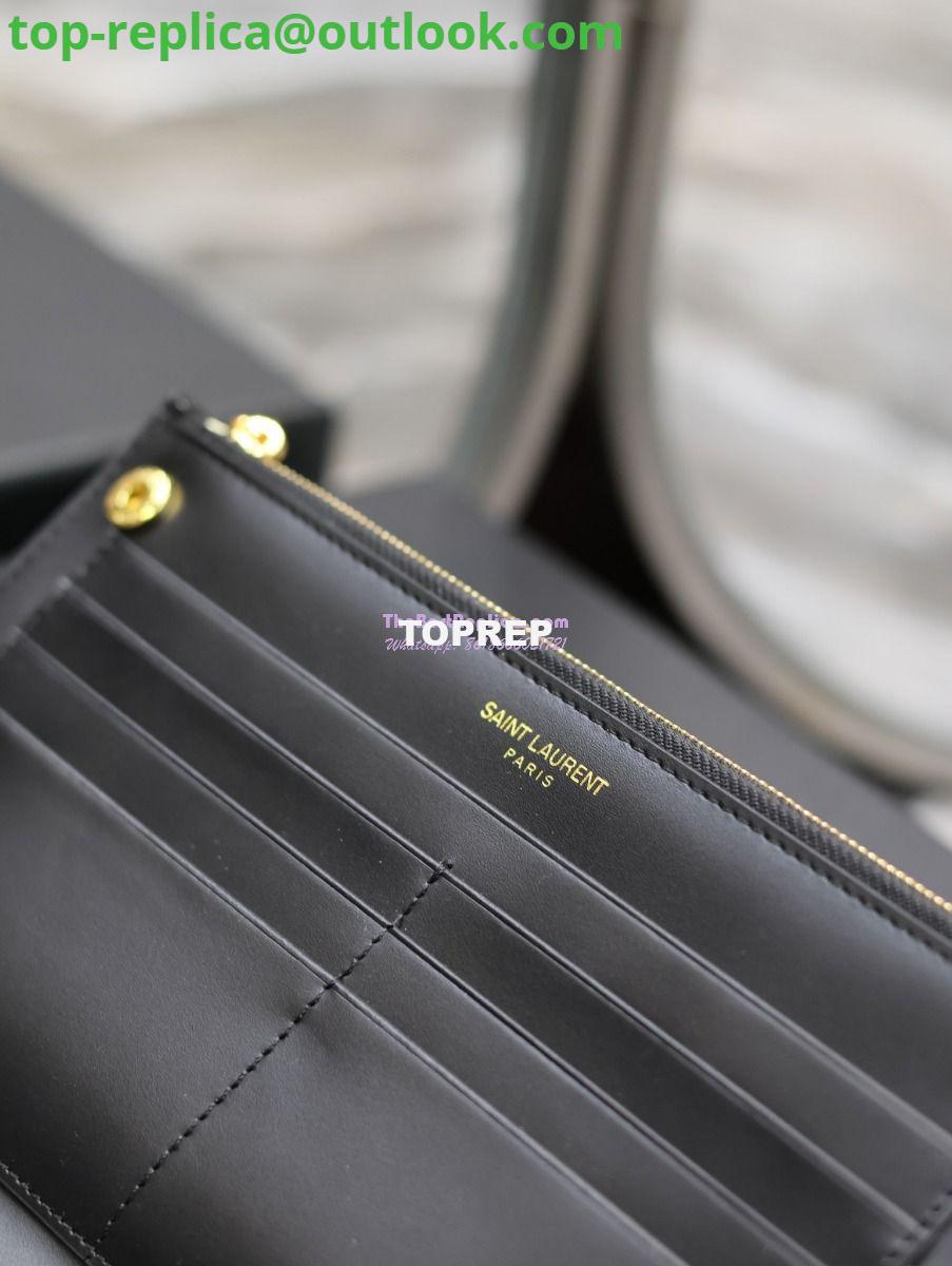 Replica Saint Laurent YSL Uptown Large Wallet in Crocodile-Embossed Shiny Leather black 582124 12 Replica Saint Laurent YSL Uptown Large Wallet in Crocodile-Embossed Shiny Leather black 582124 12