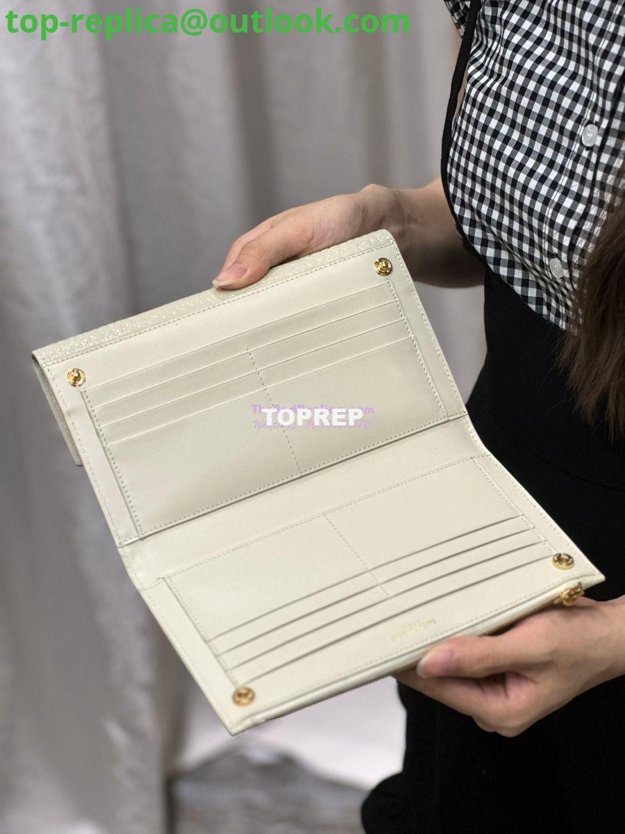 Replica Saint Laurent YSL Uptown Large Wallet in Crocodile-Embossed Shiny Leather white 22 Replica Saint Laurent YSL Uptown Large Wallet in Crocodile-Embossed Shiny Leather white 22