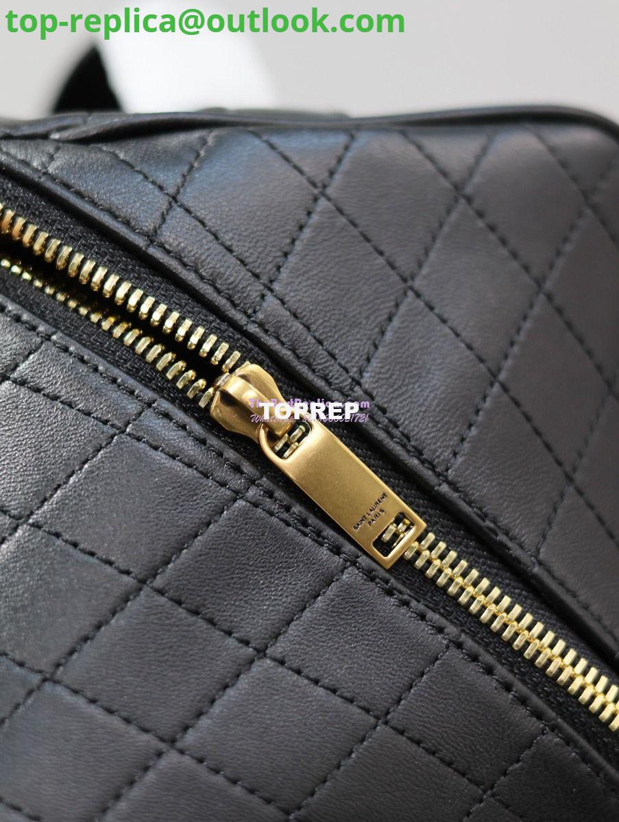 Replica Saint Laurent YSL Gaby Vanity Case In Quilted Lambskin 7531711 Black 8 Replica Saint Laurent YSL Gaby Vanity Case In Quilted Lambskin 7531711 Black 8