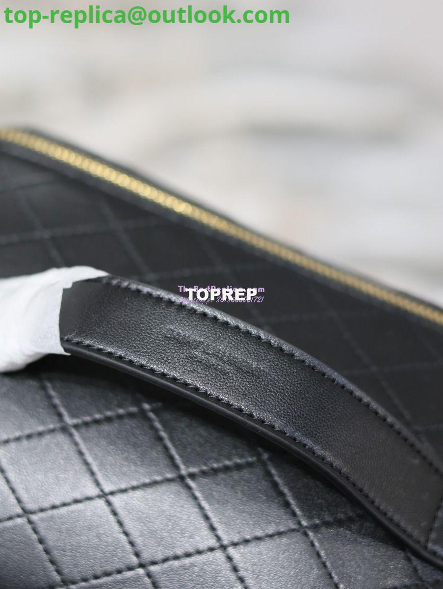 Replica Saint Laurent YSL Gaby Vanity Case In Quilted Lambskin 7531711 Black 9 Replica Saint Laurent YSL Gaby Vanity Case In Quilted Lambskin 7531711 Black 9