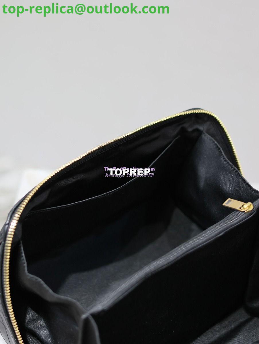 Replica Saint Laurent YSL Gaby Vanity Case In Quilted Lambskin 7531711 Black 11 Replica Saint Laurent YSL Gaby Vanity Case In Quilted Lambskin 7531711 Black 11