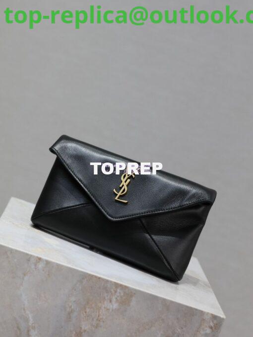 Replica Saint Laurent YSL Cassandre Small Envelope Pouch In Lambskin 764931 2