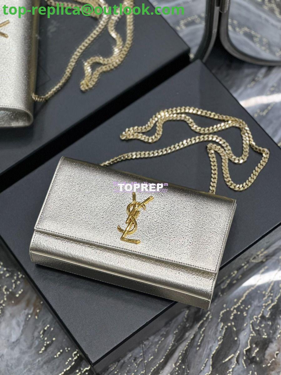 Replica YSL Saint Laurent Medium Kate Chain Bag In Pale Gold Metallic Calfskin 364021 5 Replica YSL Saint Laurent Medium Kate Chain Bag In Pale Gold Metallic Calfskin 364021 5