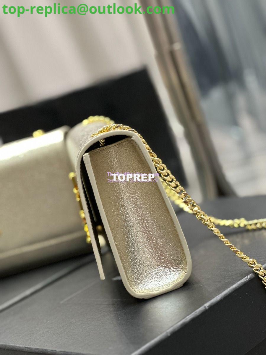 Replica YSL Saint Laurent Medium Kate Chain Bag In Pale Gold Metallic Calfskin 364021 7 Replica YSL Saint Laurent Medium Kate Chain Bag In Pale Gold Metallic Calfskin 364021 7