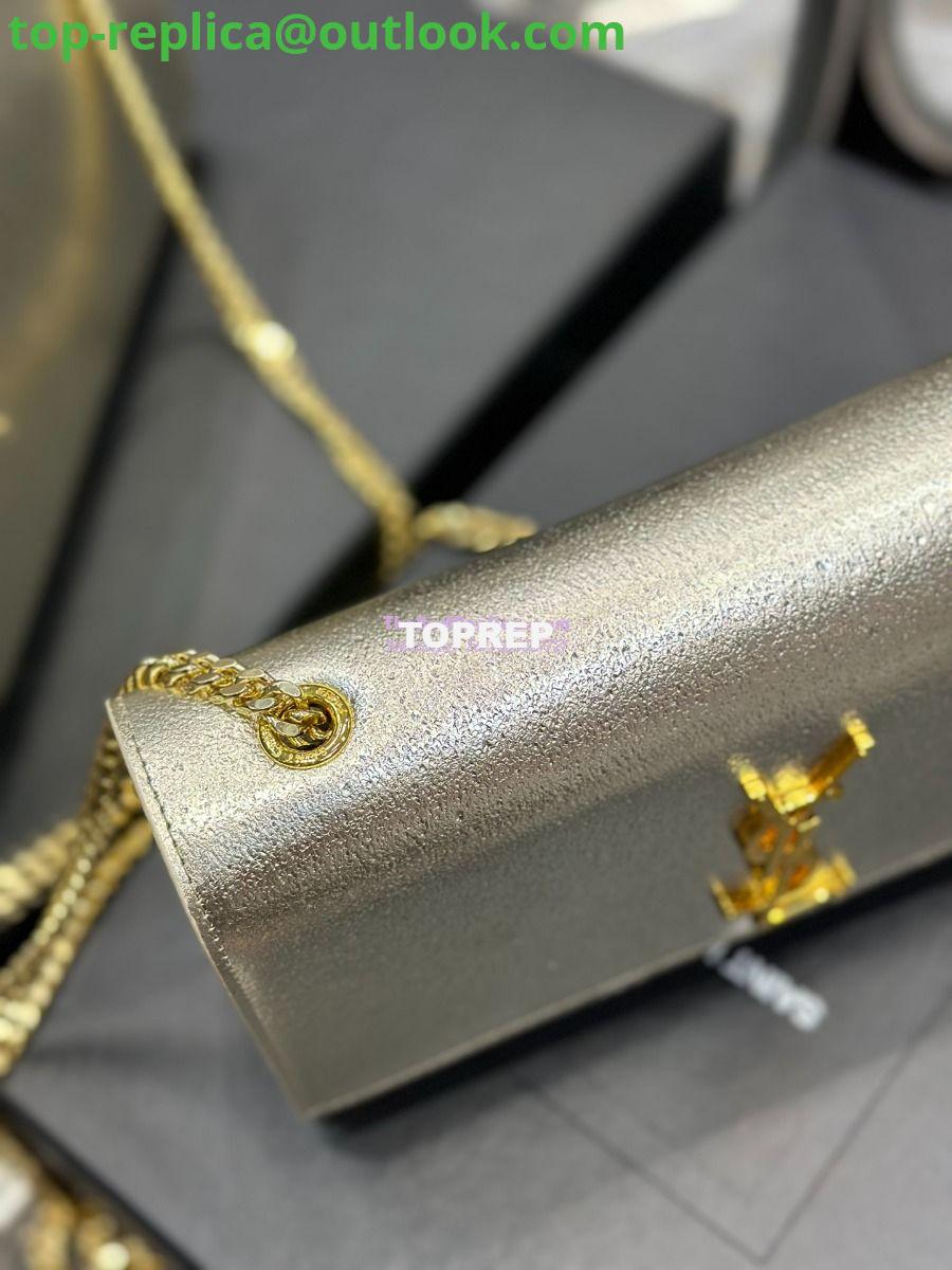 Replica YSL Saint Laurent Medium Kate Chain Bag In Pale Gold Metallic Calfskin 364021 9 Replica YSL Saint Laurent Medium Kate Chain Bag In Pale Gold Metallic Calfskin 364021 9