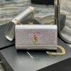 Replica YSL Saint Laurent Medium Kate Chain Bag In Pale Gold Metallic Calfskin 364021 13