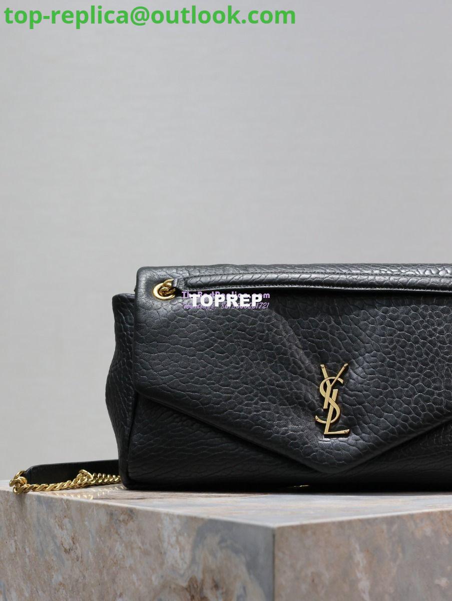 Replica Saint Laurent YSL Large Calypso In Grained Lambskin 777399 black 3 Replica Saint Laurent YSL Large Calypso In Grained Lambskin 777399 black 3