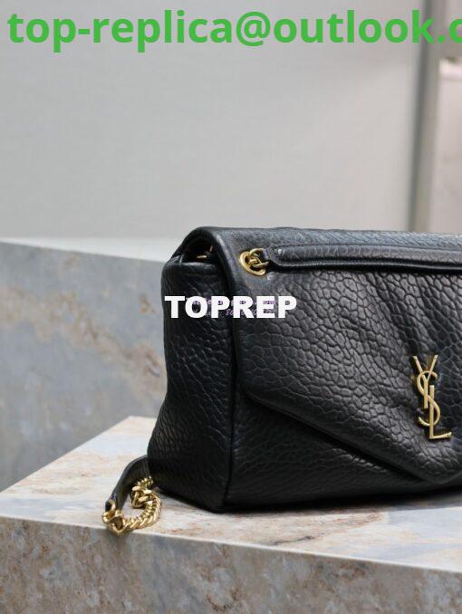 Replica Saint Laurent YSL Large Calypso In Grained Lambskin 777399 black 6