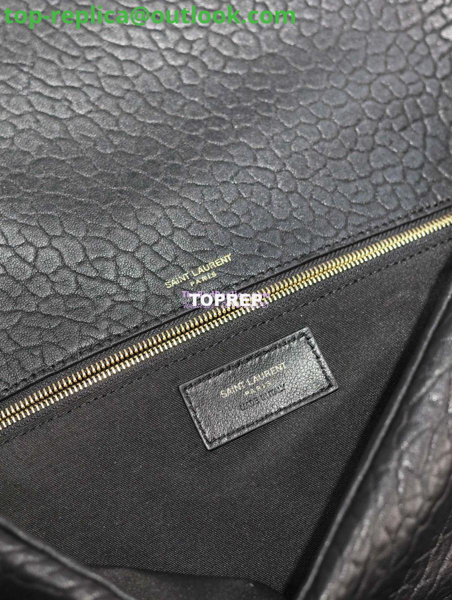 Replica Saint Laurent YSL Large Calypso In Grained Lambskin 777399 black 11 Replica Saint Laurent YSL Large Calypso In Grained Lambskin 777399 black 11