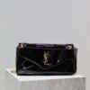 Replica Saint Laurent YSL Large Calypso In Grained Lambskin 777399 black 13