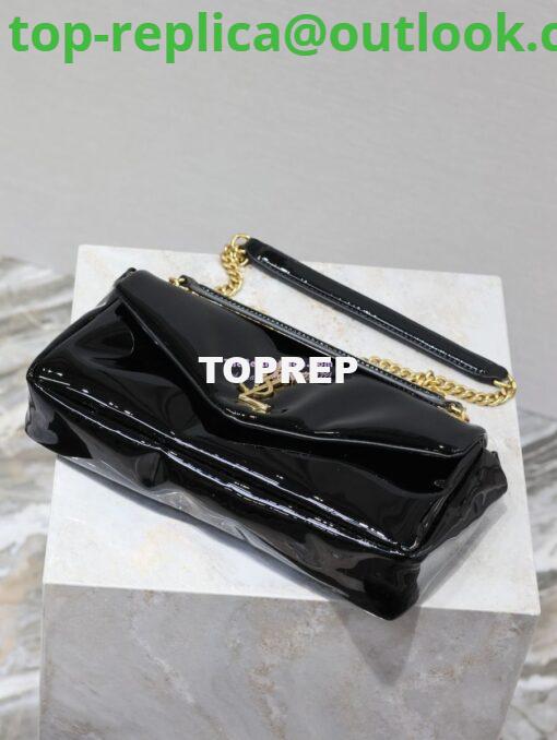 Replica Saint Laurent YSL Calypso In Patent Leather 734153 Black 6