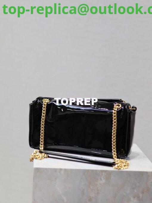 Replica Saint Laurent YSL Calypso In Patent Leather 734153 Black 13