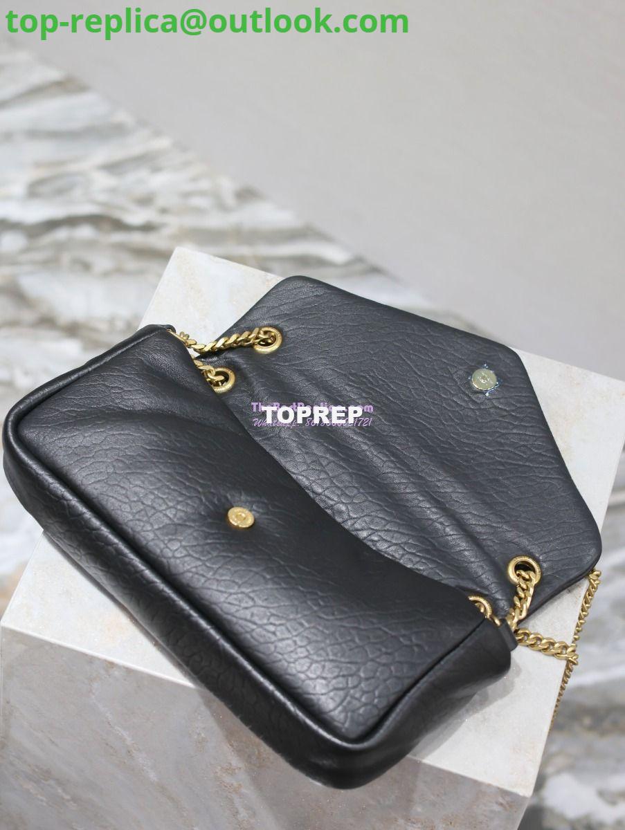 Replica Saint Laurent YSL Calypso In Grained Lambskin 734153 Black 8 Replica Saint Laurent YSL Calypso In Grained Lambskin 734153 Black 8