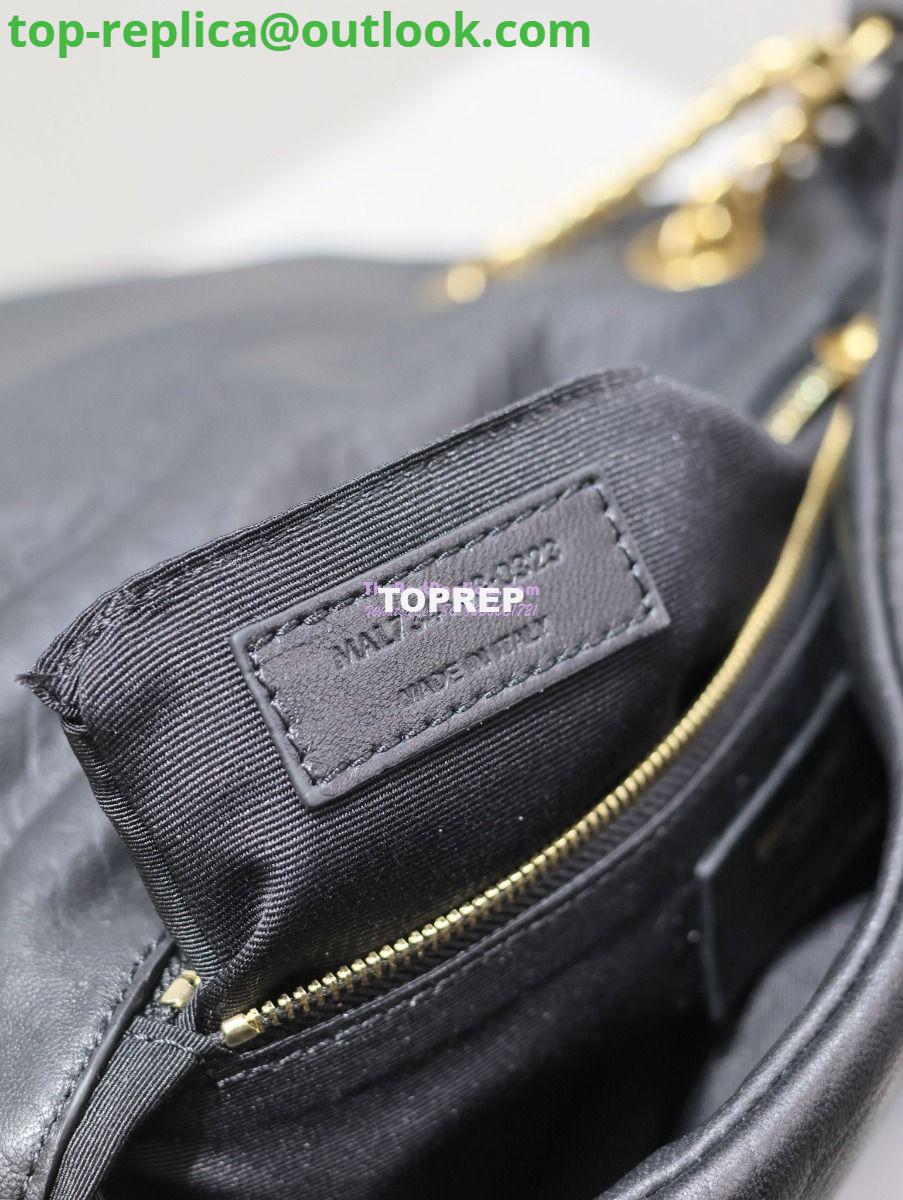 Replica Saint Laurent YSL Calypso In Grained Lambskin 734153 Black 9 Replica Saint Laurent YSL Calypso In Grained Lambskin 734153 Black 9