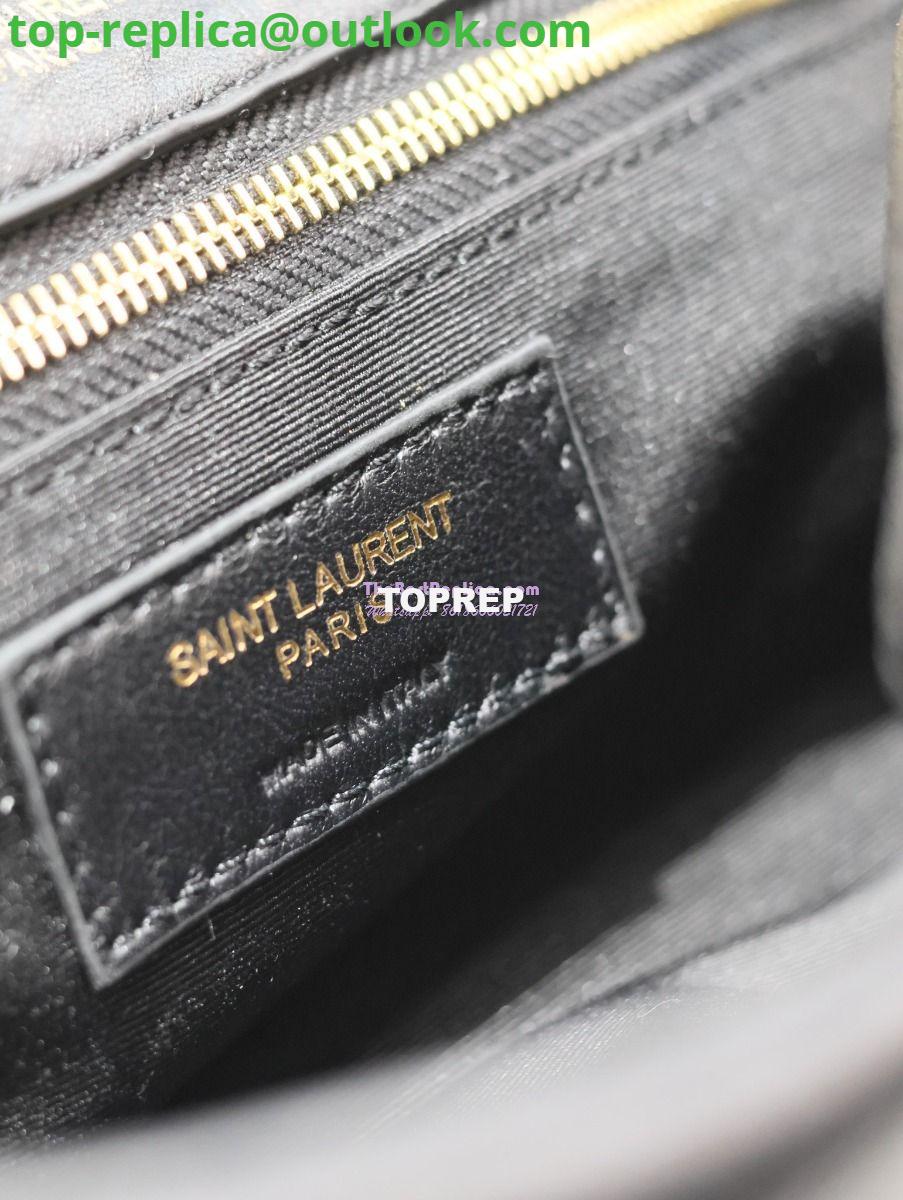 Replica Saint Laurent YSL Calypso In Grained Lambskin 734153 Black 10 Replica Saint Laurent YSL Calypso In Grained Lambskin 734153 Black 10