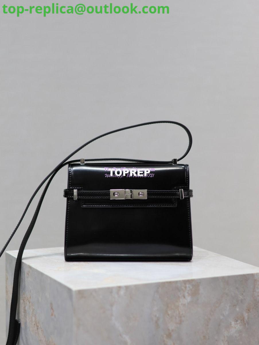 Replica Saint Laurent YSL Manhattan Small In Patent Leather with Silver Hardware 727766 Replica Saint Laurent YSL Manhattan Small In Patent Leather with Silver Hardware 727766