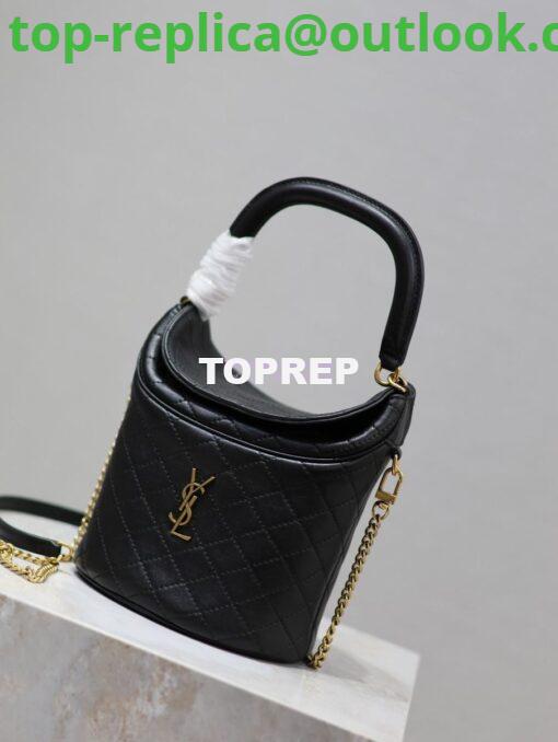 Replica Saint Laurent YSL Gaby Bucket Bag In Lambskin 7639611 2