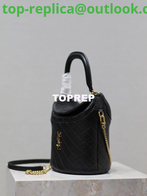 Replica Saint Laurent YSL Gaby Bucket Bag In Lambskin 7639611 3