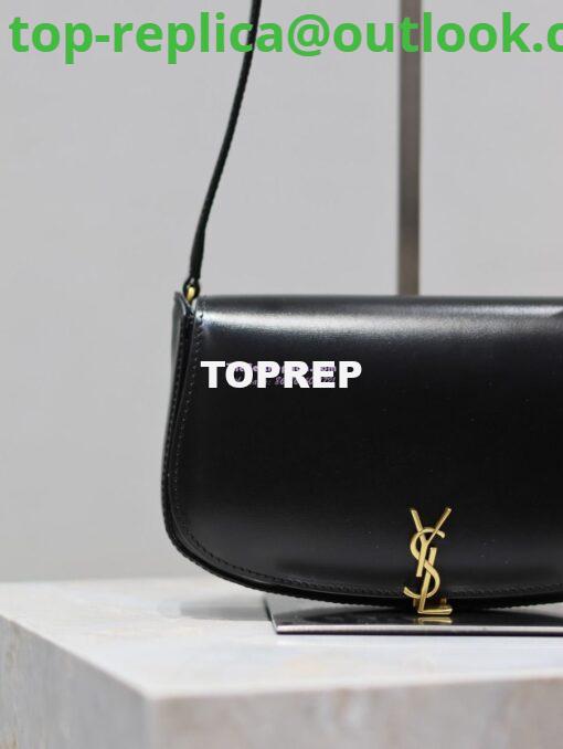 Replica Saint Laurent YSL Mini Voltaire In Box 7796420 Black 5