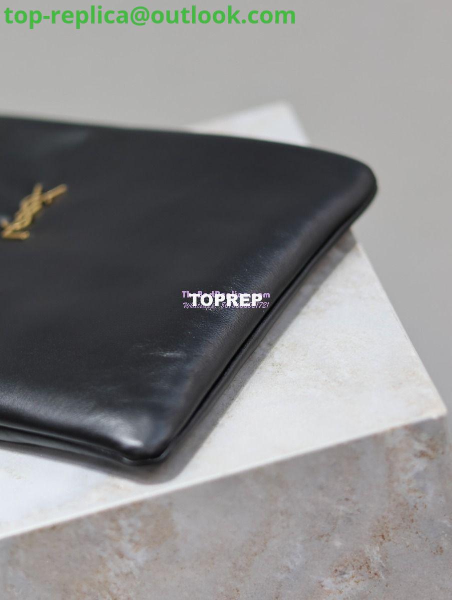 Replica Saint Laurent YSL Calypso Pouch In Lambskin S/L 765025 778943 Black 17 Replica Saint Laurent YSL Calypso Pouch In Lambskin S/L 765025 778943 Black 17