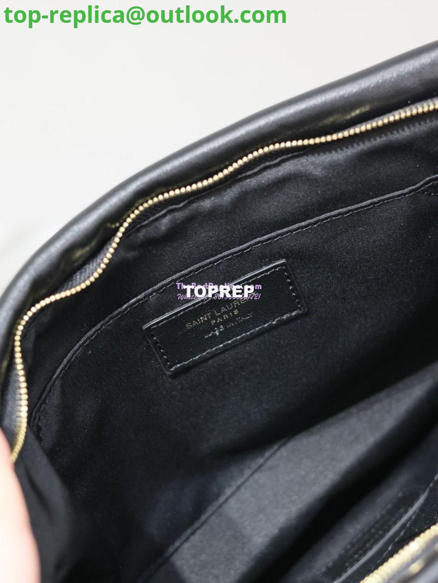Replica Saint Laurent YSL Calypso Pouch In Lambskin S/L 765025 778943 Black 19 Replica Saint Laurent YSL Calypso Pouch In Lambskin S/L 765025 778943 Black 19