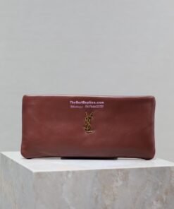 Replica Saint Laurent YSL Calypso Long Pouch In Lambskin 774062 Rouge Merlot