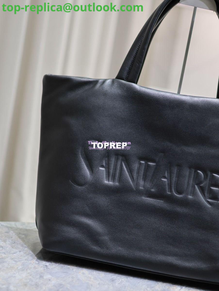 Replica Saint Laurent YSL Tote In Nappa Lambskin 756269 Black 5 Replica Saint Laurent YSL Tote In Nappa Lambskin 756269 Black 5