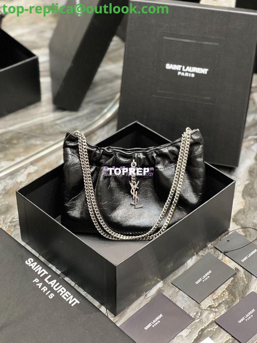 Replica YSL Saint Laurent Pac Pac Ruched Hobo bag 681632 Black Replica YSL Saint Laurent Pac Pac Ruched Hobo bag 681632 Black