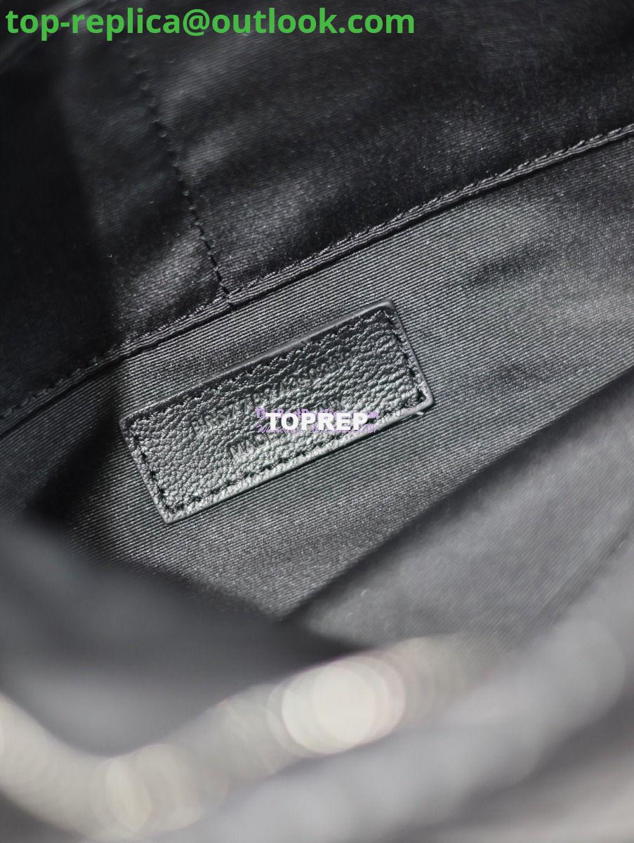 Replica Saint Laurent YSL Logo-Debossed Textured-Leather Pouch In Lambskin S/L 779526 779512 Black 20 Replica Saint Laurent YSL Logo-Debossed Textured-Leather Pouch In Lambskin S/L 779526 779512 Black 20