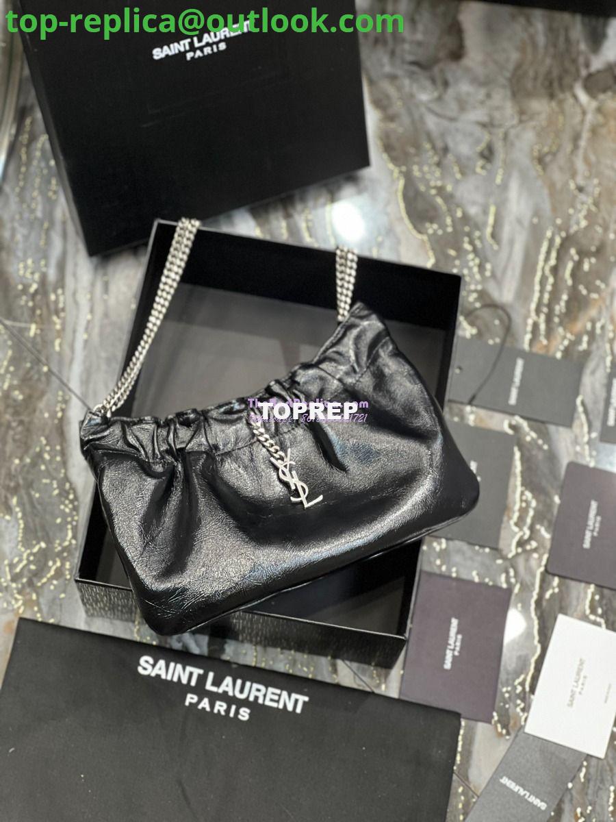 Replica YSL Saint Laurent Pac Pac Ruched Hobo bag 681632 Black 3 Replica YSL Saint Laurent Pac Pac Ruched Hobo bag 681632 Black 3