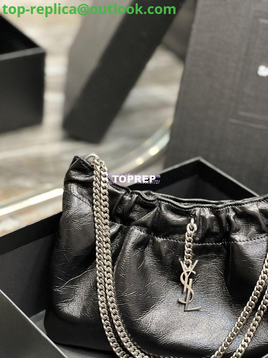 Replica YSL Saint Laurent Pac Pac Ruched Hobo bag 681632 Black 5 Replica YSL Saint Laurent Pac Pac Ruched Hobo bag 681632 Black 5