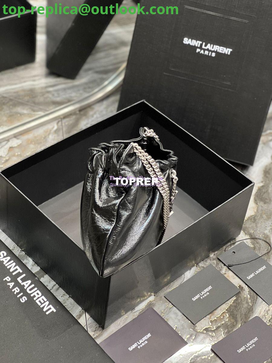 Replica YSL Saint Laurent Pac Pac Ruched Hobo bag 681632 Black 8 Replica YSL Saint Laurent Pac Pac Ruched Hobo bag 681632 Black 8