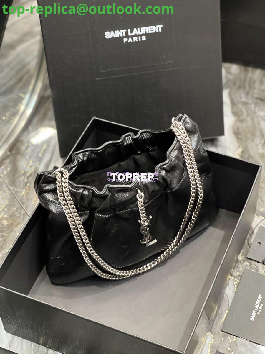 Replica YSL Saint Laurent Pac Pac Ruched Hobo bag 681632 Black 9 Replica YSL Saint Laurent Pac Pac Ruched Hobo bag 681632 Black 9