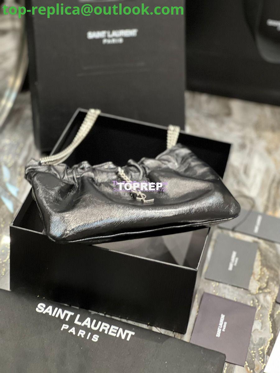 Replica YSL Saint Laurent Pac Pac Ruched Hobo bag 681632 Black 11 Replica YSL Saint Laurent Pac Pac Ruched Hobo bag 681632 Black 11