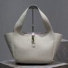 Replica YSL Saint Laurent Pac Pac Ruched Hobo bag 681632 Creme 14