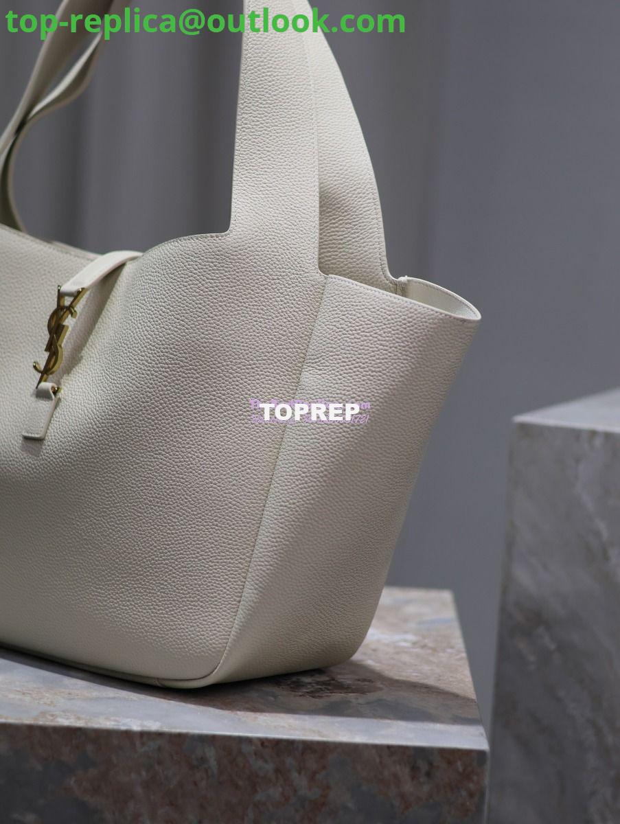 Replica YSL Saint Laurent Bea In Grained Leather 763435 White 8 Replica YSL Saint Laurent Bea In Grained Leather 763435 White 8