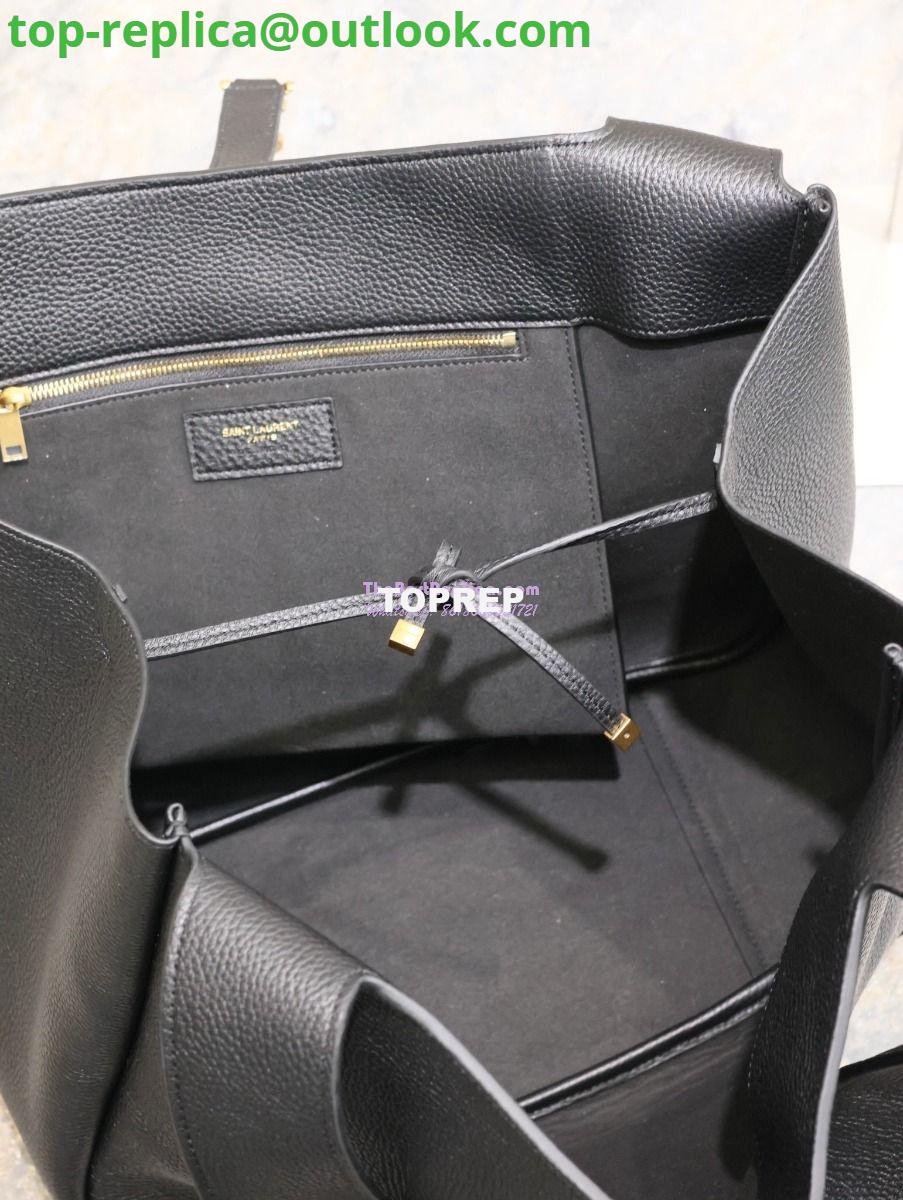 Replica YSL Saint Laurent Bea In Grained Leather 763435 Black 12 Replica YSL Saint Laurent Bea In Grained Leather 763435 Black 12