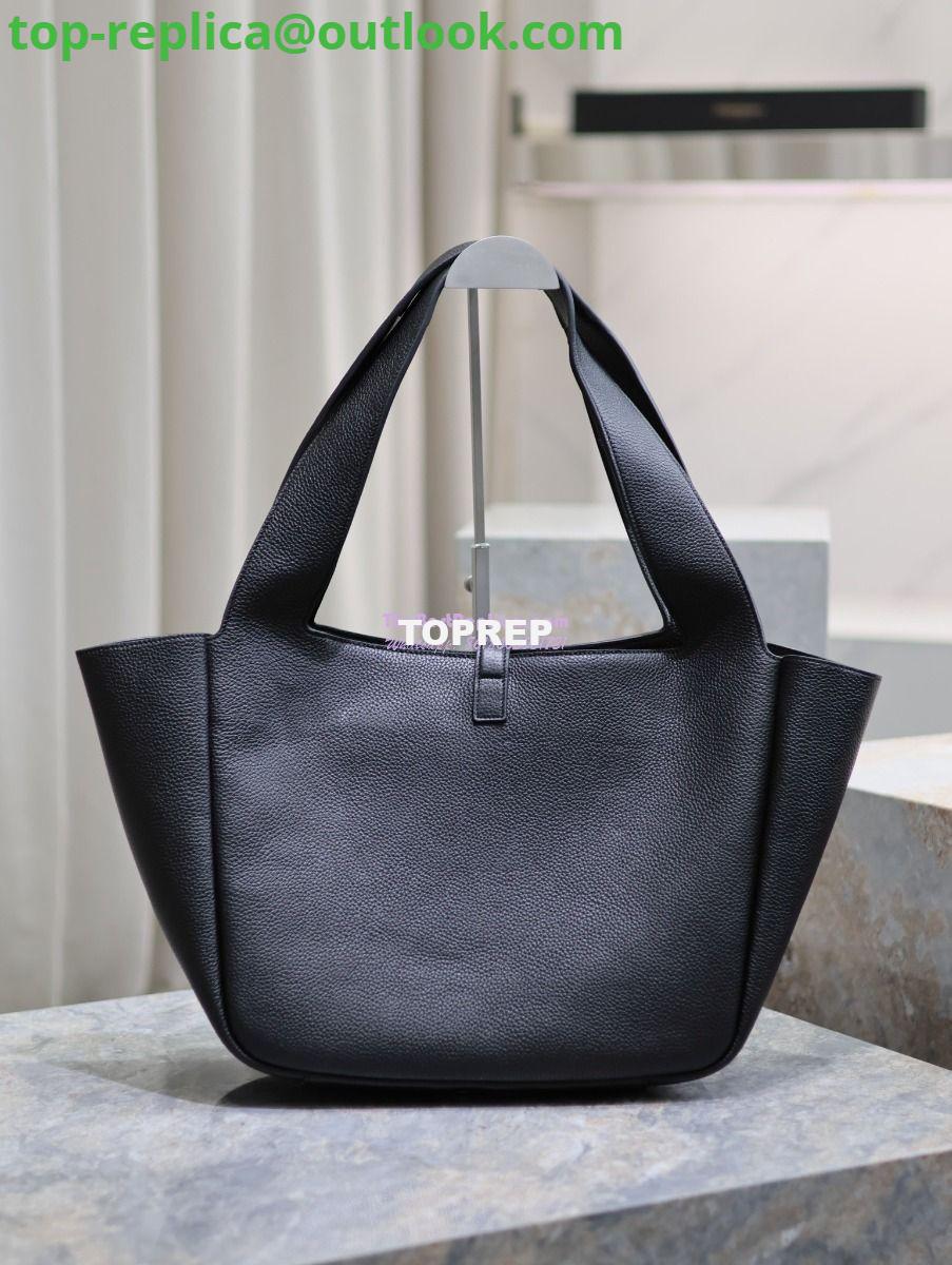 Replica YSL Saint Laurent Bea In Grained Leather 763435 Black 13 Replica YSL Saint Laurent Bea In Grained Leather 763435 Black 13