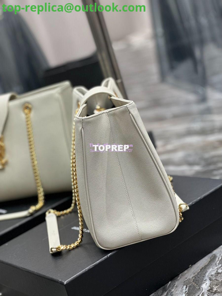 Replica YSL Saint Laurent Cassandre Shopper Bag in Grained Calfskin 668900 White 6 Replica YSL Saint Laurent Cassandre Shopper Bag in Grained Calfskin 668900 White 6