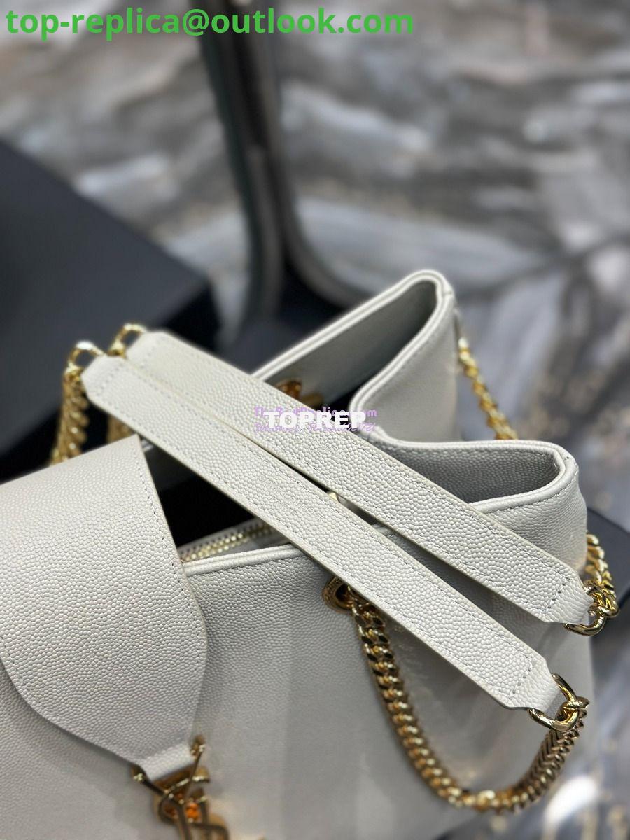 Replica YSL Saint Laurent Cassandre Shopper Bag in Grained Calfskin 668900 White 10 Replica YSL Saint Laurent Cassandre Shopper Bag in Grained Calfskin 668900 White 10