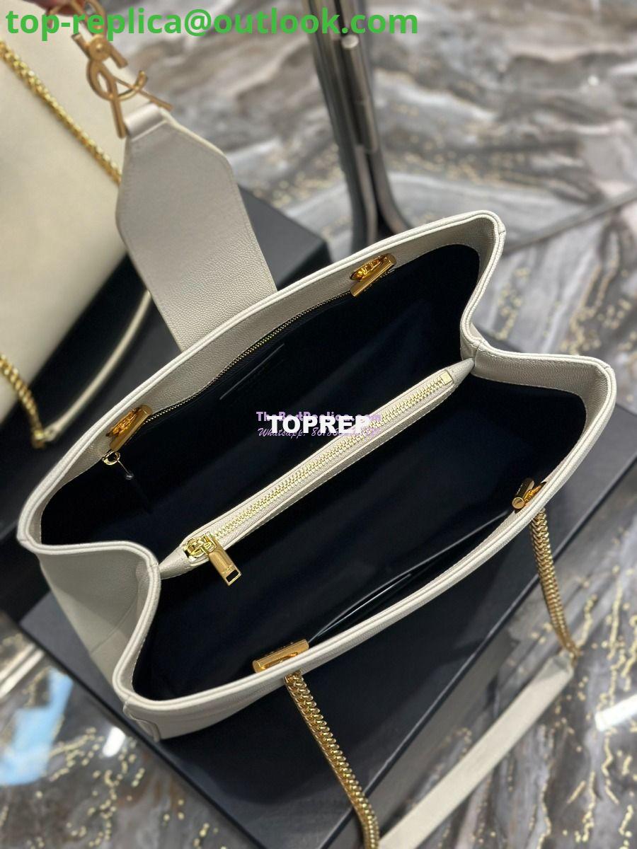 Replica YSL Saint Laurent Cassandre Shopper Bag in Grained Calfskin 668900 White 11 Replica YSL Saint Laurent Cassandre Shopper Bag in Grained Calfskin 668900 White 11