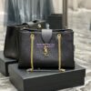 Replica YSL Saint Laurent Cassandre Shopper Bag in Grained Calfskin 668900 White 15 Replica YSL Saint Laurent Cassandre Shopper Bag in Grained Calfskin 668900 White 15
