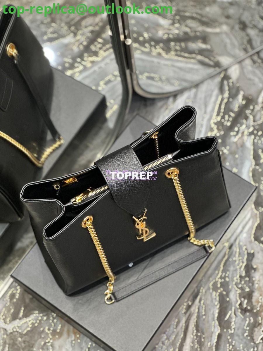 Replica YSL Saint Laurent Cassandre Shopper Bag in Grained Calfskin 668900 Black 7 Replica YSL Saint Laurent Cassandre Shopper Bag in Grained Calfskin 668900 Black 7