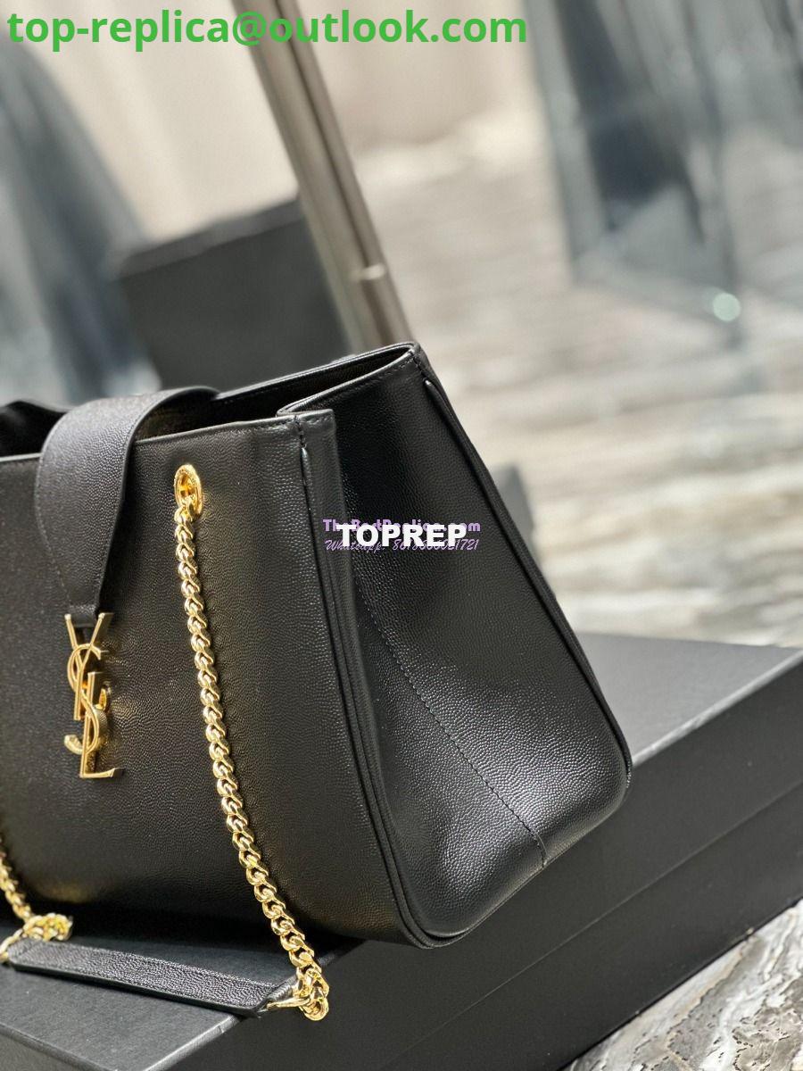 Replica YSL Saint Laurent Cassandre Shopper Bag in Grained Calfskin 668900 Black 8 Replica YSL Saint Laurent Cassandre Shopper Bag in Grained Calfskin 668900 Black 8